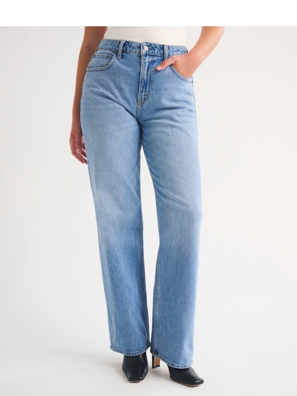 Abercrombie & Fitch High Rise 90’s Relaxed Jean Curve Love Extra Long
